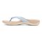 Vionic Bella - Women's Orthotic Thong Sandals - Skyway Blue - Left Side