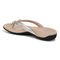Vionic Bella - Women's Orthotic Thong Sandals - Aluminum Met - Back angle