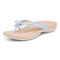 Vionic Bella - Women's Orthotic Thong Sandals - Skyway Blue - Left angle
