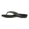 Vionic Bella - Women's Orthotic Thong Sandals - Black Tile Patent - Left Side