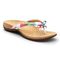 Vionic Bella - Women's Orthotic Thong Sandals - White-Floral - 1 view