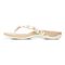 Vionic Bella - Women's Orthotic Thong Sandals - Marshmallow Tropical - Left Side