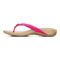 Vionic Bella - Women's Orthotic Thong Sandals - Dragonfruit Patent C - Left Side