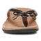 Vionic Bella - Women's Orthotic Thong Sandals - Brown Croc Syn - Front