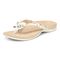 Vionic Bella - Women's Orthotic Thong Sandals - Marshmallow Tropical - Left angle