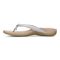 Vionic Bella - Women's Orthotic Thong Sandals - Vapor Grey - Left Side