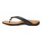 Vionic Bella - Women's Orthotic Thong Sandals - Black-Floral - Left Side