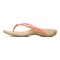 Vionic Bella - Women's Orthotic Thong Sandals - Papaya Tropical - Left Side