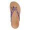 Vionic Bella - Women's Orthotic Thong Sandals - Royal Blue Tropical - Top