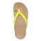 Vionic Bella - Women's Orthotic Thong Sandals - Yellow Patent Croc - Top