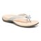 Vionic Bella - Women's Orthotic Thong Sandals - Light Grey - 1 profile view