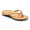 Vionic Bella - Women's Orthotic Thong Sandals - Gold Cork - 1 main view