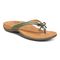Vionic Bella - Women's Orthotic Thong Sandals - Army Green - Angle main