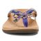 Vionic Bella - Women's Orthotic Thong Sandals - Royal Blue Tropical - Front