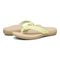 Vionic Tide II - Women's Leather Orthotic Sandals - Orthaheel - Pale Lime - pair left angle