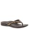 Vionic Tide II - Women's Leather Orthotic Sandals - Orthaheel - Brown Leopard