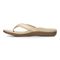 Vionic Tide II - Women's Leather Orthotic Sandals - Orthaheel - Gold Metallic - 2 left view