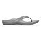 Vionic Tide II - Women's Leather Orthotic Sandals - Orthaheel - Pewter Metallic - 4 right view