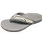 Vionic Tide II - Women's Leather Orthotic Sandals - Orthaheel - Grey  Floral Angle