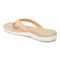 Vionic Tide II - Women's Leather Orthotic Sandals - Orthaheel - Apricot - Back angle