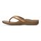 Vionic Tide II - Women's Leather Orthotic Sandals - Orthaheel - Bronze Metallic - 2 left view