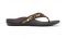 Vionic Tide II - Leather Orthotic Sandals - Orthaheel - Brown Leopard
