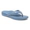 Vionic Tide II - Women's Leather Orthotic Sandals - Orthaheel - Blue Shadow - Angle main