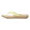 Vionic Tide II - Women's Leather Orthotic Sandals - Orthaheel - Pale Lime - Left Side