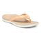 Vionic Tide II - Women's Leather Orthotic Sandals - Orthaheel - Apricot - Angle main
