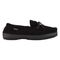 Lamo Men's Moc - Suede - Faux Sheepskin P102M - Black - Side View