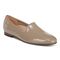 Vionic Willa Womens Sleek Leather Casual Slip On Moc - Taupe Crinkle Patent - Angle main