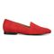 Vionic Willa Womens Sleek Leather Casual Slip On Moc - Red Suede - Right side