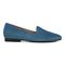 Vionic Willa Womens Sleek Leather Casual Slip On Moc - Dark Teal Suede - Right side