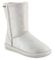 Bearpaw Emma Short - 8 inch Sheepskin Boots - 608W - White/Silver Metallic
