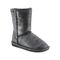 Bearpaw Emma Short - 8 inch Sheepskin Boots - 608W - Black/Silver Metallic