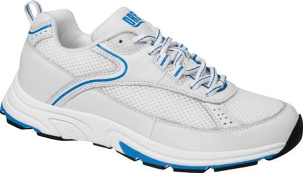 Drew Athena - Women's Athletic Oxford Shoe - Wht/Blue Cmb