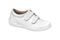 Drew Lotus - Women's Velcro Double Strap Shoe - White Calf