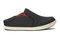 OluKai Nohea Mesh -Black/Sour Cherry - Drop down heel