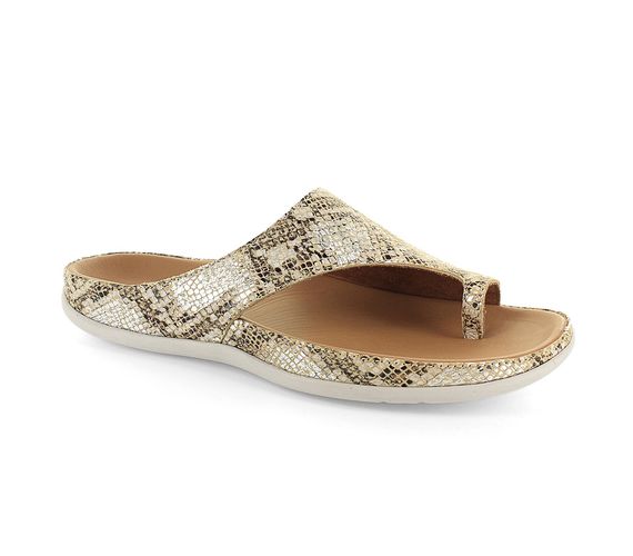 Strive Capri - Women's Supportive Sandals with Arch Support - Snake Glamour - Angle