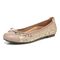 Vionic Spark Minna - Women's Casual Shoes - Aluminum Met Leopard - Left angle - Dark Taupe