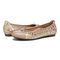Vionic Spark Minna - Women's Casual Shoes - Aluminum Met Leopard - pair left angle - Dark Taupe