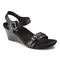 Vionic Noble Laurie Wedge Sandal - Black - 1 main view.jpg
