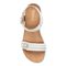 Vionic Noble Laurie - Women's Wedge Sandal - White Snake - 3 top view