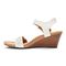 Vionic Noble Laurie - Women's Wedge Sandal - White Snake - 2 left view