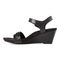 Vionic Noble Laurie Wedge Sandal - Black - 2 left view.jpg