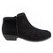 Softwalk Rocklin - Women's Low Cut Boots - Black Suede - outside