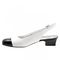 Trotters Dea - Women's Adjutable Dress Shoes - White/Black - inside