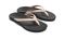 OluKai Hoopio Women's Beach Sandals - Petal Pink Metallic / Black - Pair