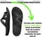 Telic Mallory Supportive Recovery Slide Sandal - Unisex - Midnight/Black