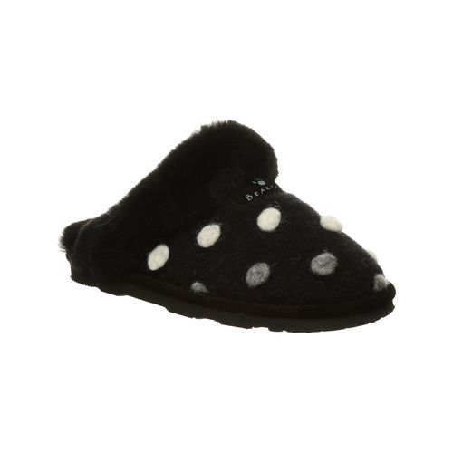Bearpaw Effie - Women's Sheepskin Slipper - 1674W  004 - Black Print - Profile View